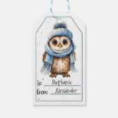 Schattigee Uil Gift Labels Cadeaulabel (Achterkant)