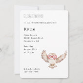 Schattigee Uil Hartbril Verjaardag Kaart (Voorkant)