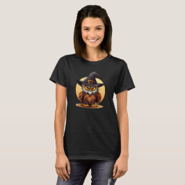 Schattigee Uil Heks Halloween T-shirt