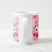 Schattigee uil houdt altijd van je grote koffiekop (Achterkant)