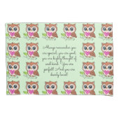 Schattigee uil houdt van je voor altijd Kussensloo Kussensloop (Voorkant-Links)