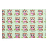 Schattigee uil houdt van je voor altijd Kussensloo Kussensloop (Voorkant-Rechts)