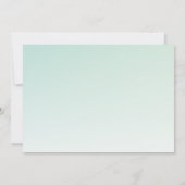 Schattigee Uil in een Groene Top Hoed Baby shower Save The Date (Achterkant)