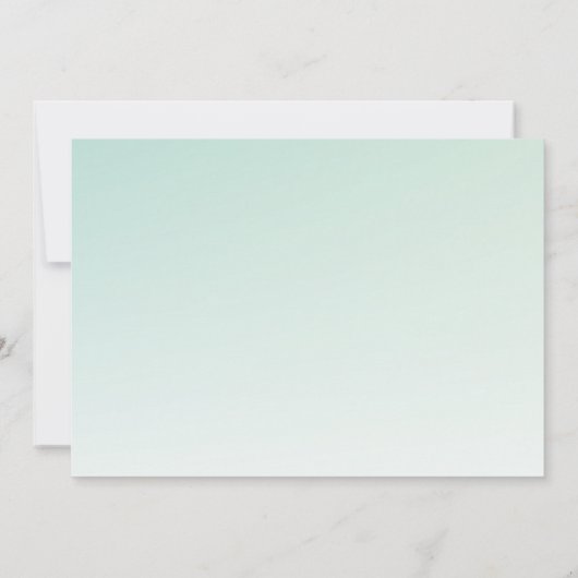 Schattigee Uil in een Groene Top Hoed Baby shower Save The Date (Achterkant)