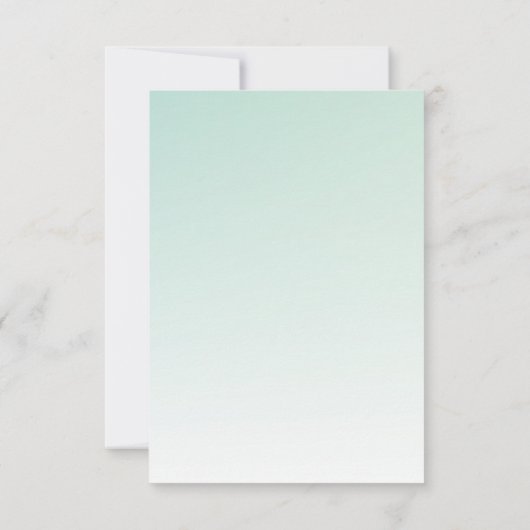 Schattigee Uil in een Groene Top Hoed Bruiloft RSVP Kaartje (Achterkant)