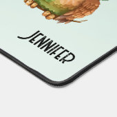 Schattigee Uil in een Groene Top Hoed Bureaumat (Hoek)