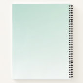 Schattigee Uil in een Groene Top Hoed Notitieboek (Achterkant)