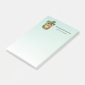 Schattigee Uil in een Groene Top Hoed Post-it® Notes (Schuin)