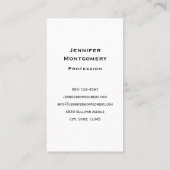 Schattigee Uil in een Groene Top Hoed Visitekaartje (Achterkant)