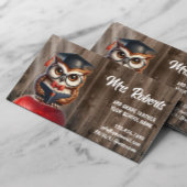 Schattigee UIL in Glasses Tutor Teacher Schuur Hou Visitekaartje