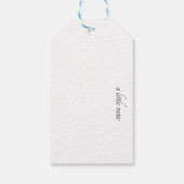 Schattigee uil in waterverf, aanpasbaar cadeaulabel (Achterkant)