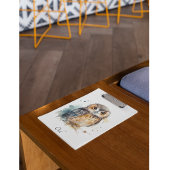 Schattigee uil in waterverf, klembord