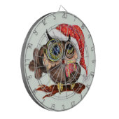 Schattigee uil kerstdartbord dartbord (Voorkant Links)