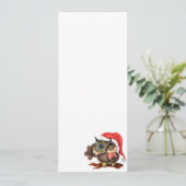Schattigee uil kerstmenu menu (Staand voorkant)