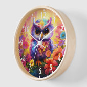 Schattigee Uil Kleurrijke Bright Floral Kinder Gir (Hoek)