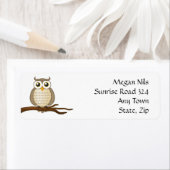 Schattigee uil | Label retouradres (Insitu)