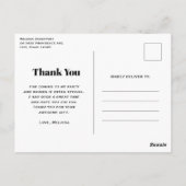 Schattigee Uil met een koffie dank u Briefkaart (Achterkant)