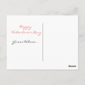 Schattigee Uil met Hart Valentijnsdag Briefkaart (Achterkant)