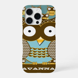 Schattigee uil Moorse Patroon Kies uw kleur iPhone 16 Pro Hoesje