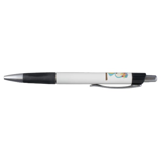 Schattigee Uil op Branch Gepersonaliseerd Pen (Bodem)