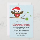 Schattigee Uil op een Uitnodiging van het de Parti (Voorkant)