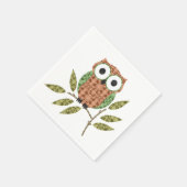 Schattigee uil papieren servetten (Hoek)