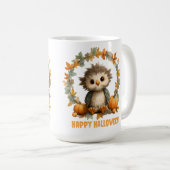 Schattigee Uil Pompoen Happy Halloween Design Koffiemok (Voorkant rechts)