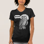 Schattigee uil Pun Lover Funny Animal Distressed C T-shirt (Voorkant)