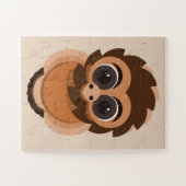 Schattigee uil puzzel legpuzzel (Horizontaal)