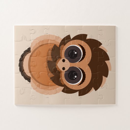 Schattigee uil puzzel legpuzzel (Horizontaal)