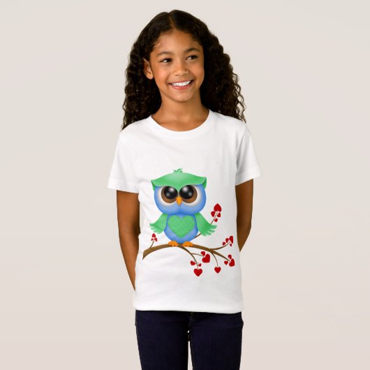 Schattigee uil - T-shirt (Voorkant volledig)