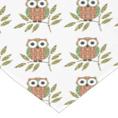 Schattigee uil tafel runner korte tafelloper (Hoek)