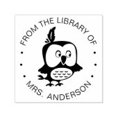 Schattigee Uil Uit de Bibliotheek van Kinder of Le Zelfinktende Stempel (Design)