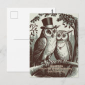 Schattigee uil Valentijnsdag Briefkaart (Voorkant / Achterkant)
