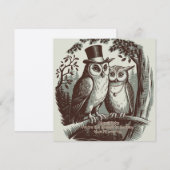 Schattigee uil Valentijnsdag Feestdagenkaart (Voorkant / Achterkant)