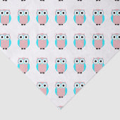 Schattigee Uilen Baby shower Gift Tissue Paper Tissuepapier (Detail)