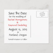 Schattigee uilen Custom Wedding Save the Date Post Aankondigingskaart (Achterkant)