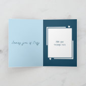 Schattigee uilen gepersonaliseerde naam blauw Vale Kaart (Binnen)