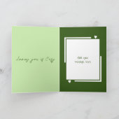 Schattigee uilen gepersonaliseerde naam groene Val Kaart (Binnen)