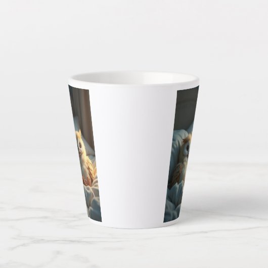 Schattigee uilen in bed mok (Voorkant)