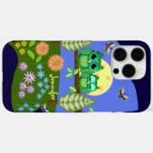 Schattigee Uilen in Zomerland & aangepaste Naam Case-Mate iPhone Case (Achterkant (horizontaal))