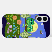 Schattigee Uilen in Zomerland & aangepaste Naam Case-Mate iPhone Case (Achterkant (horizontaal))