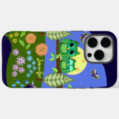 Schattigee Uilen in Zomerland & aangepaste Naam Case-Mate iPhone Case (Achterkant (horizontaal))