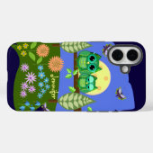 Schattigee Uilen in Zomerland & aangepaste Naam Case-Mate iPhone Case (Achterkant (horizontaal))