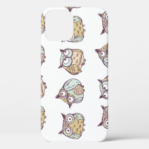Schattigee uilen: naadloos patroon. Case-Mate iPhone case