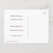 Schattigee uilen Save the Date Briefkaart (Achterkant)