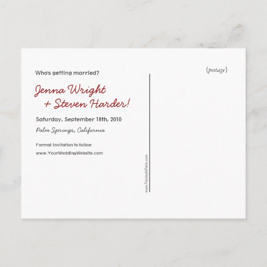 Schattigee uilen slaan de datum op aankondigingskaart (Achterkant)