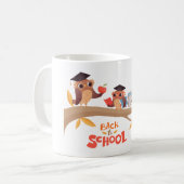 Schattigee uilen terug naar school Afstuderen Koffiemok (Voorkant links)