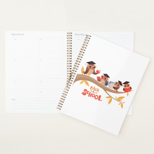 Schattigee uilen terug naar school Afstuderen Planner (Display)