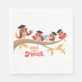 Schattigee uilen terug naar school Afstuderen Servet (Voorkant)